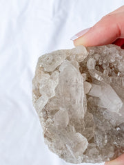 Smoky Himalayan Quartz Cluster with Inclusions 175g