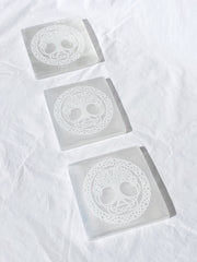 Selenite Celtic Tree of Life | Square Plate