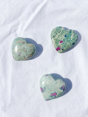 Ruby Fuchsite Heart | Medium