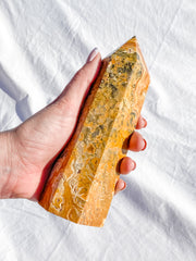 Crazy Lace Agate Polished Point 730g