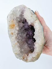 Lavender Amethyst Geode 1.2kg