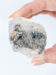 Clear Quartz with Black Rutile Natural Inclusions 109g