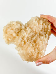 Stilbite Cluster Heart 562g