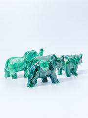 Malachite Elephant Carving