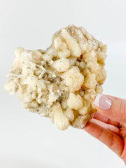 Stilbite Heart Cluster with Inclusions 434g