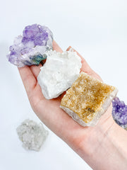 Divine Trio: Citrine + Clear Quartz + Amethyst | X Large