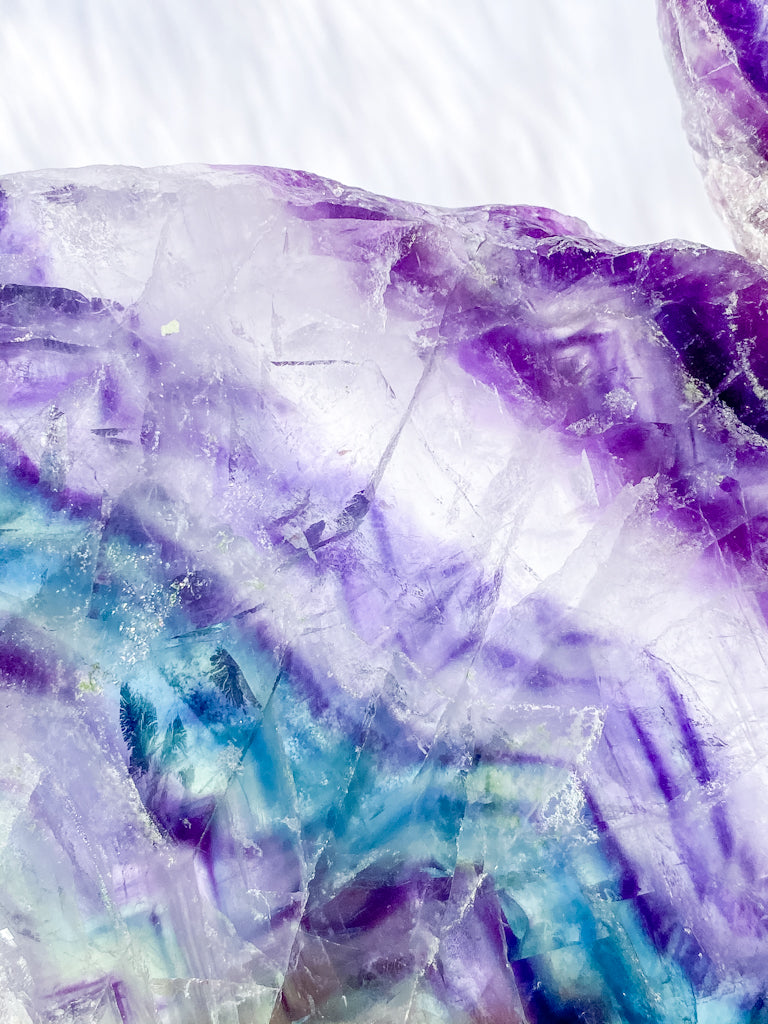 Fluorite Fairy Wings Pair 1.1kg