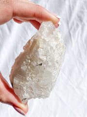 Glass Apophyllite Cluster with Stilbite 262g