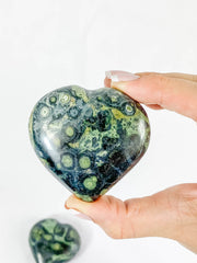 Kambaba / Crocodile Jasper Heart | Large