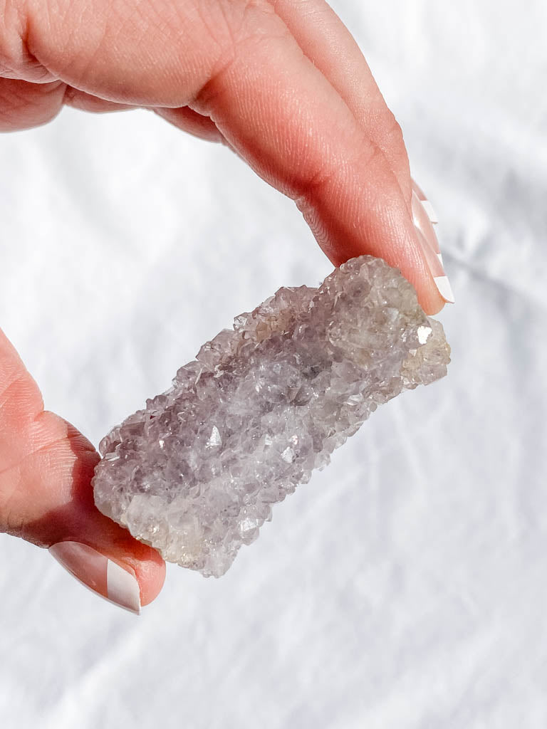 Amethyst Finger Coral Quartz Cluster 53g