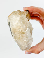 Apophyllite Cluster with Inclusions Heart 605g