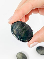 Golden Obsidian Worry Stone