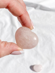 Rose Quartz Heart | Extra Small