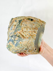 Agate and Died Quartz CutBase Geode 5.1kg