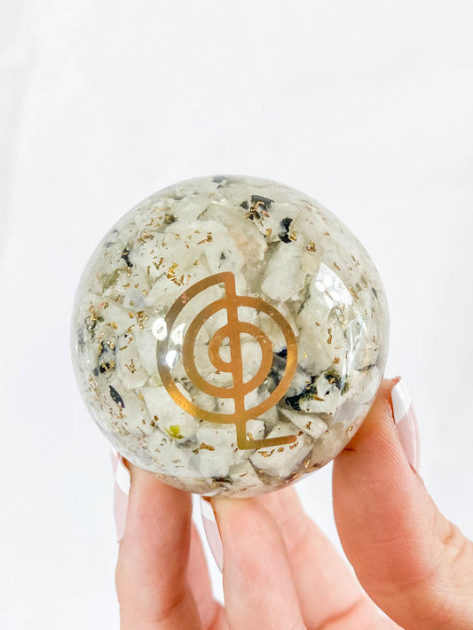 Orgonite Moonstone Sphere | X Large