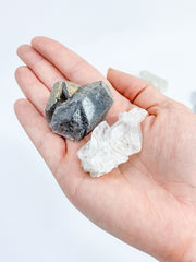 Balance Duo: Clear Quartz + Smoky Quartz | Small