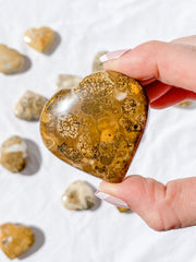 Spotted Agate Heart | Medium