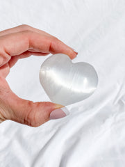 Selenite Heart | Medium