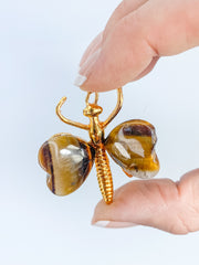 Tiger Eye Dragonfly Carving