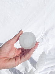 Selenite Unicorn Horn | Large