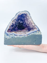 Amethyst Pink Purple Druzy and Agate Geode Statement Piece “Faery Cave” 3.3kg