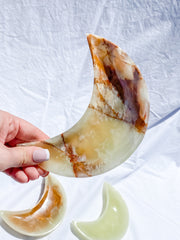 Green Onyx Moon Bowl | X Large