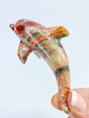 Jasper Dolphin Carving