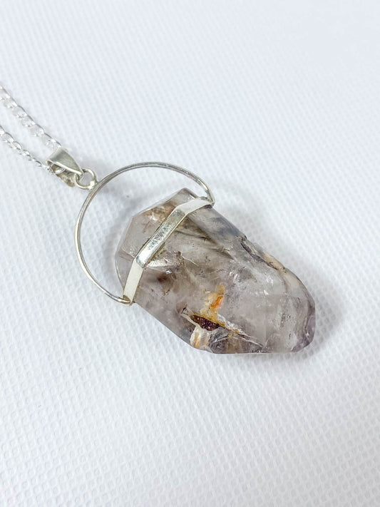 Amethyst Elestial Large Pendant