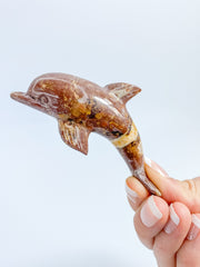 Jasper Dolphin Carving