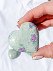 Ruby Fuchsite Heart | Medium
