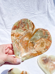 Green Onyx Heart Bowl | X Large