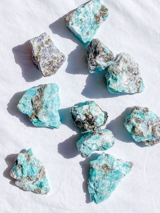 Amazonite with Mica/ Smoky Quartz/ Black Tourmaline Natural | Small