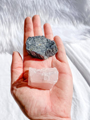Rose Quartz and Black Tourmaline House Protection | Medium