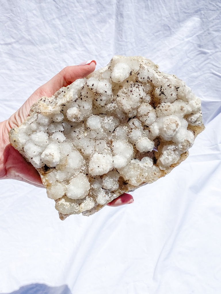 Coral Quartz Cluster with Druzy and Inclusions 1.1kg