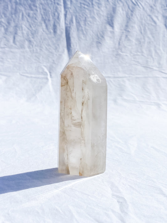 Moon Opal Polished Point with Inclusions 268g