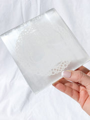Selenite Celtic Tree of Life | Square Plate