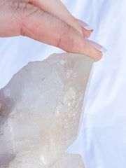Himalayan Quartz Cluster Elestial with Inclusions 458g