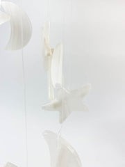 Moon & Stars Windchimes | White Onyx