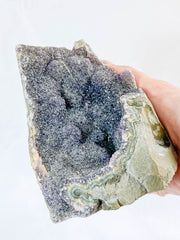 Black Amethyst CutBase Cluster 1.4kg