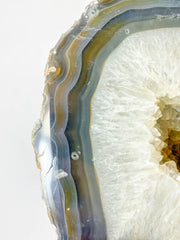 Agate and Died Quartz CutBase Geode 5.1kg