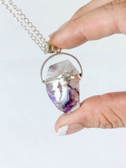 Amethyst Elestial Medium Pendant
