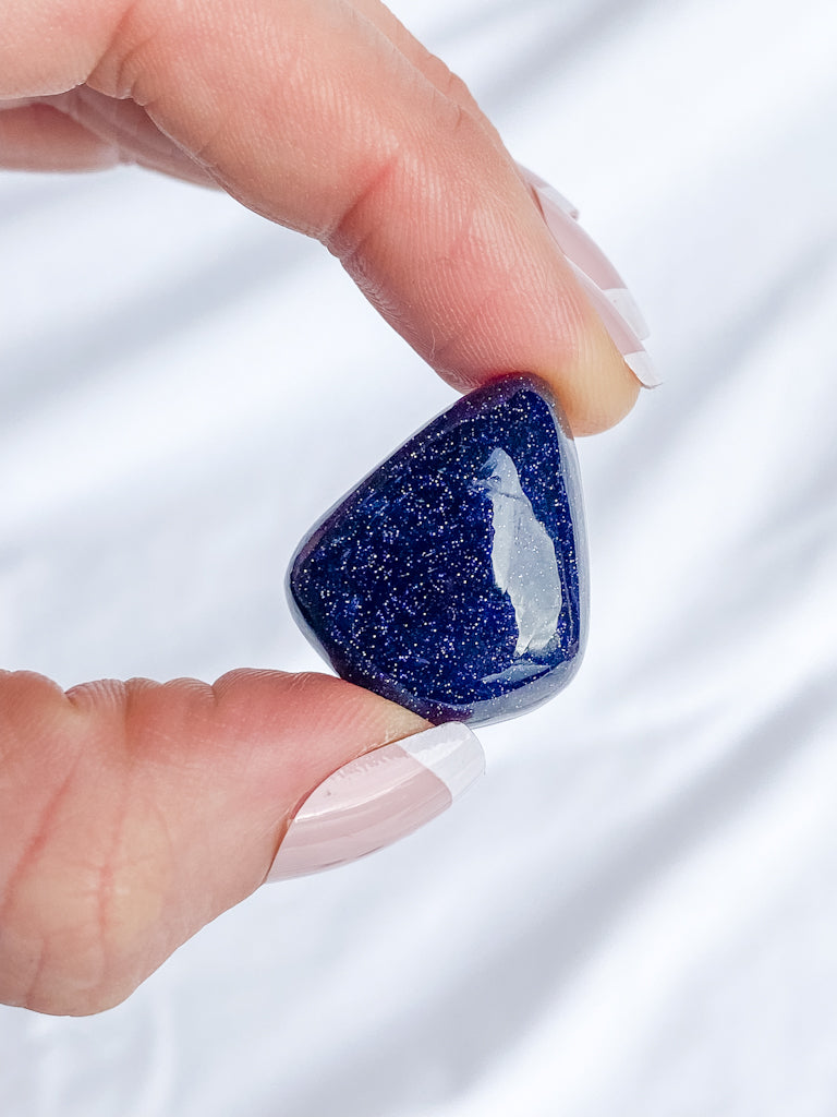Blue Gold Stone Tumbles | Small
