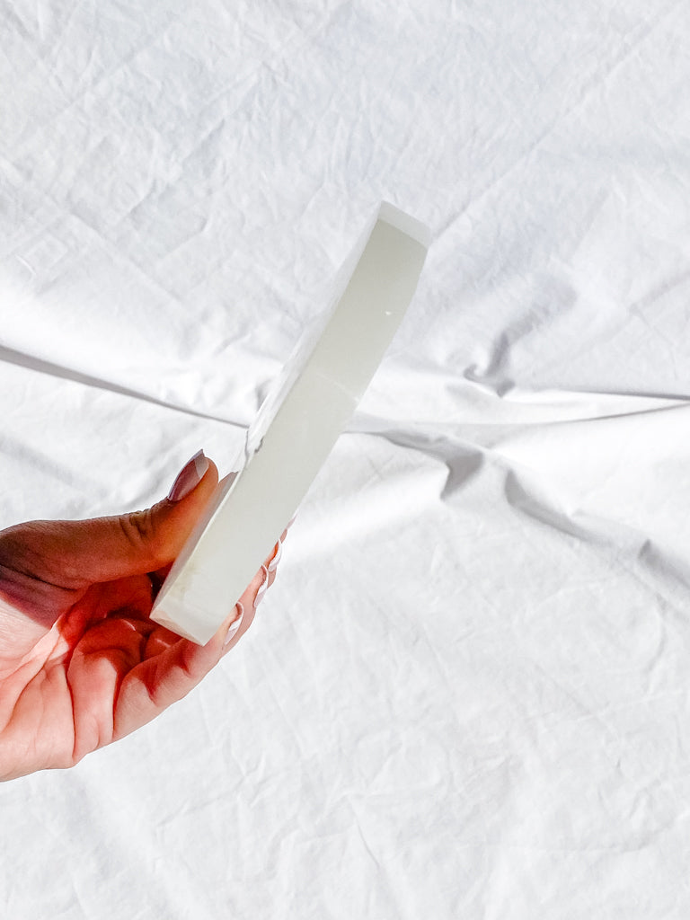 Selenite Enchanted Tree Plate | Full Moon