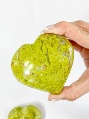 Green Opal Heart | XX Large