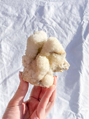 Coral Quartz Mineral Specimen Cluster 377g