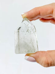 Clear Quartz Phantom Polished Point with Chlorite 69g