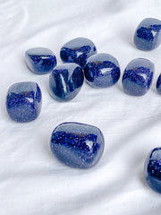 Blue Gold Stone Tumbles | Medium