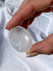 Clear Quartz Worry Stone