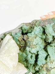 Green Heulandite with Inclusions 640g