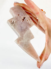 Pink Amethyst Lightning Bolt 209g